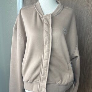 Aeropostale Women's Tan Bomber Jacket